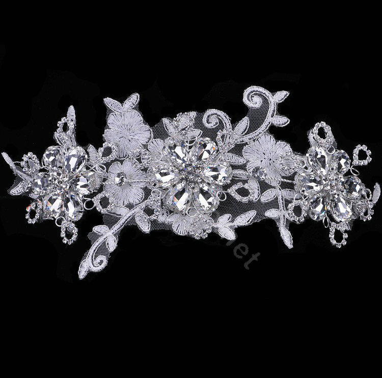 Bride Wedding Jewelry Lace Crystal Hairpin Headwear Headband Flower Hair accessory
