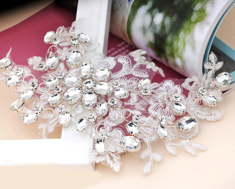 Wedding Bride Jewelry Crystal Flower Headband Headpiece Rhinestone Hair Accessories