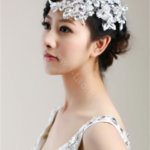 Wedding Bride Jewelry Crystal Flower Headband Headpiece Rhinestone Hair Accessories