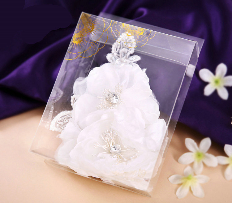Wedding Bride Jewelry Crystal Hairpin Lace Headband Headpiece Flower Hair Accessories