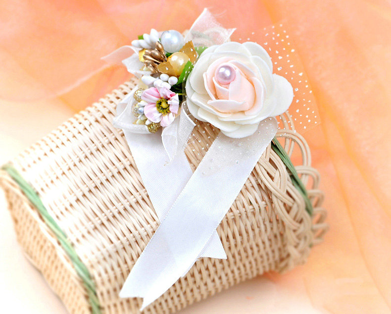 Wedding Bride Jewelry Crystal Pearl Anadem Lace Headband Flower Hair Accessories
