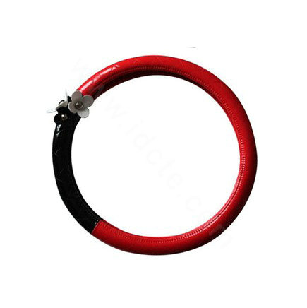 Auto Car Steering Wheel Cover Daisy Artificial leather Diameter 14 inch 36CM - Red