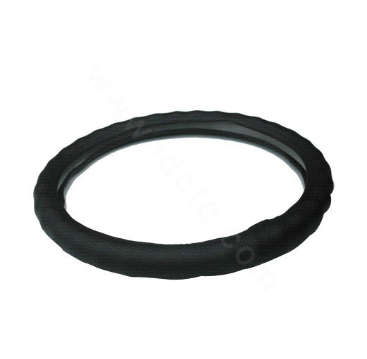Auto Car Steering Wheel Cover PU leather Diameter 15 inch 38CM - Black