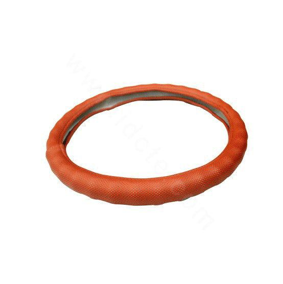 Auto Car Steering Wheel Cover PU leather Diameter 15 inch 38CM - Orange