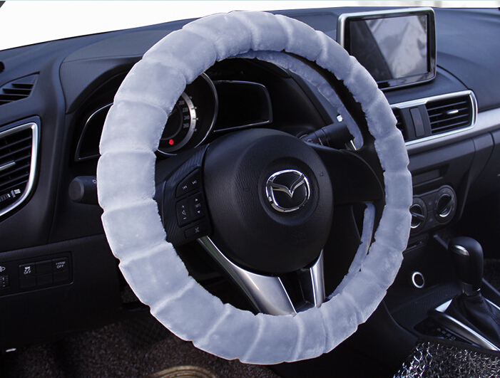 Yle Auto Car Steering Wheel Cover Cashmere Diameter 15 inch 38CM - Blue