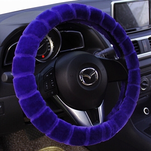 Yle Auto Car Steering Wheel Cover Cashmere Diameter 15 inch 38CM - Purple
