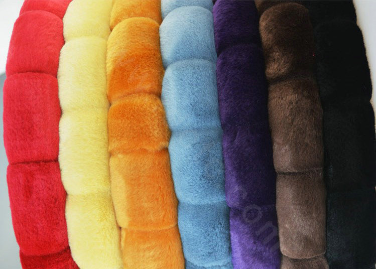 Yle Auto Car Steering Wheel Cover Cashmere Diameter 15 inch 38CM - Red