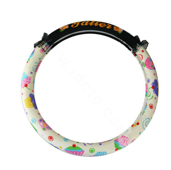 Yle Auto Car Steering Wheel Cover Lace Superfibers Diameter 15 inch 38CM - Multicolor