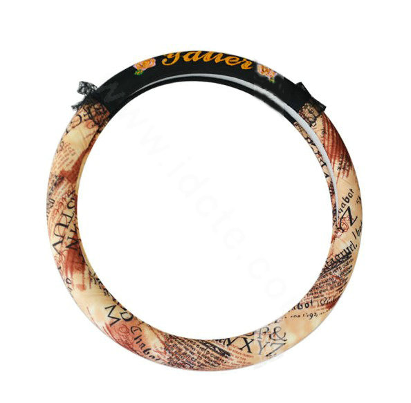 Yle Auto Car Steering Wheel Cover Lace Superfibers Diameter 15 inch 38CM - Orange