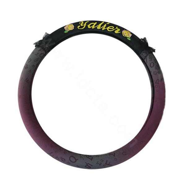 Yle Auto Car Steering Wheel Cover Lace Superfibers Diameter 15 inch 38CM - Purple