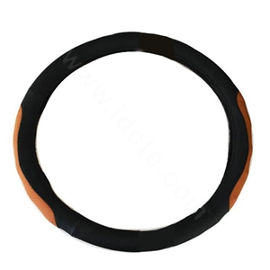 Yle Auto Car Steering Wheel Cover Microfiber leather Diameter 15 inch 38CM - Black