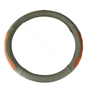 Yle Auto Car Steering Wheel Cover Microfiber leather Diameter 15 inch 38CM - Gray