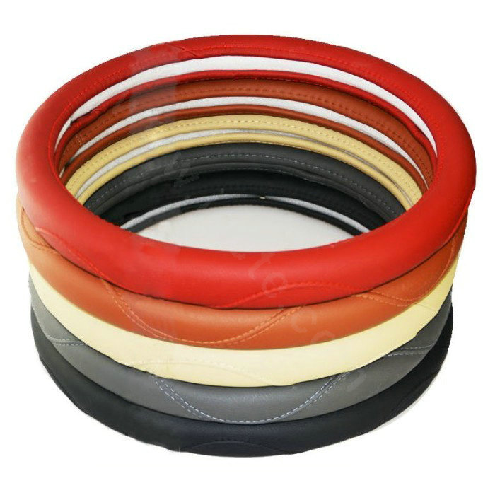 Yle Car Auto Steering Wheel Cover Microfiber leather Diameter 15 inch 38CM - Beige