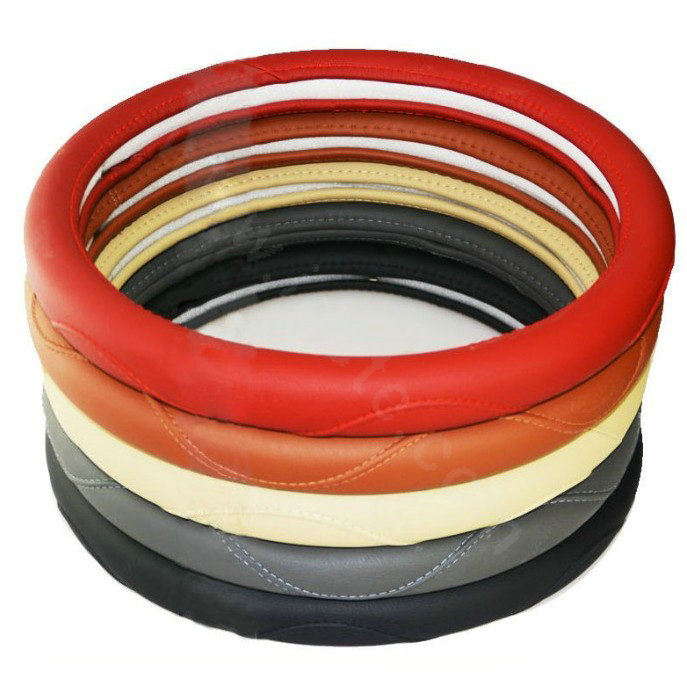 Yle Car Auto Steering Wheel Cover Microfiber leather Diameter 15 inch 38CM - Black