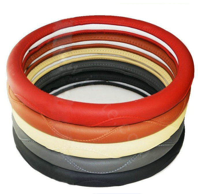 Yle Car Auto Steering Wheel Cover Microfiber leather Diameter 15 inch 38CM - Gray