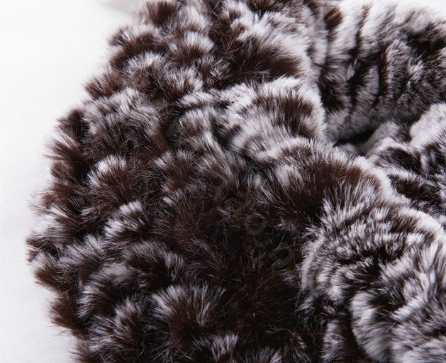Autumn and winter fur rabbit beret hat warm caps cold-proof rex rabbit hair hat - Coffee