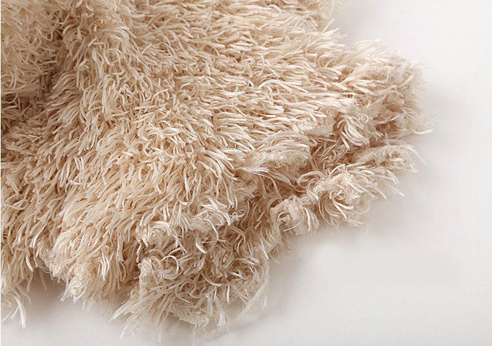 Fashion Women soft feather yarn knitted scarf shawls warm Neck Wrap tippet - Beige