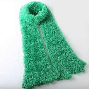 Fashion Women soft feather yarn knitted scarf shawls warm Neck Wrap tippet - Green