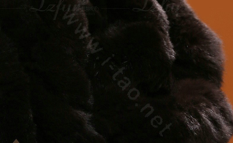 Fashion women men Knitted Rex Rabbit Fur Scarves Winter warm Scarf Neck wraps - Coffee