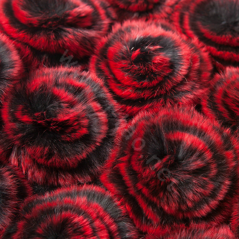 100% Wool Wraps Rabbit Fur Scarf Shawls Flowers Female Winter Warm Pashmina - Black