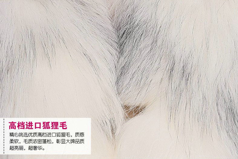 Fox fur scarf fashion women fox tail Shawl winter warm female neck wrap - Black