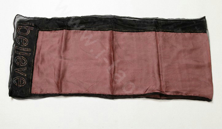 High end fashion long 100% silk scarf shawl women warm diamond wrap scarves - Pink