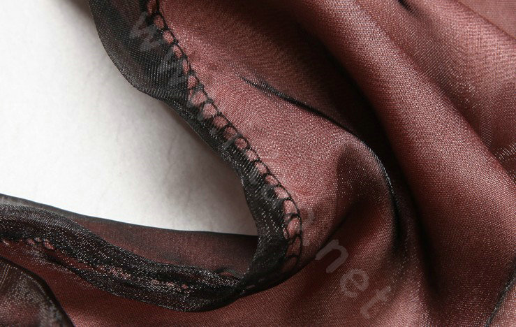 High end fashion long 100% silk scarf shawl women warm diamond wrap scarves - Pink
