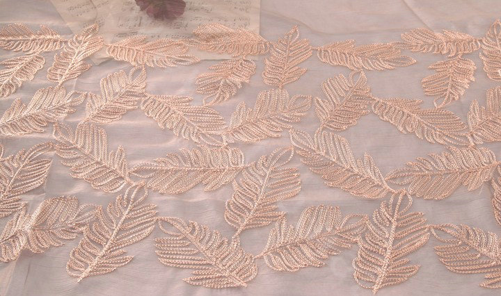 High-end fashion women 100% mulberry silk long embroidery scarf shawl wrap - Khaki