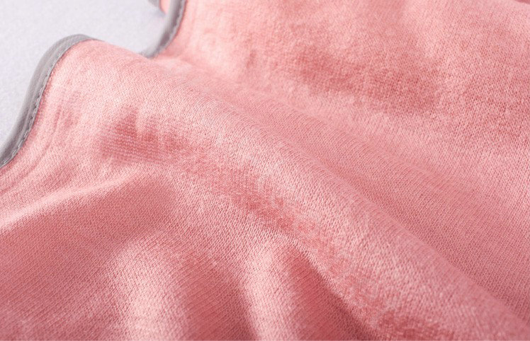 High-end fashion women 100%silk long soft two layer warm scarf shawl wrap - Pink