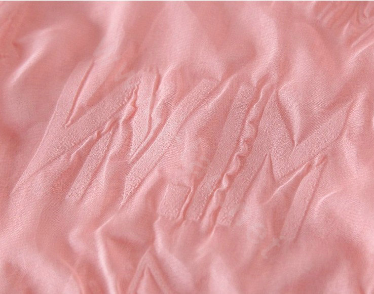 High-end fashion women long solid color skull chiffon silk scarf shawl wrap - Pink