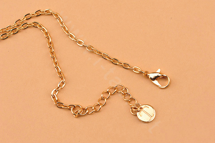 High-end fashion women choker sweet luxury candy gems bib necklace - Orange