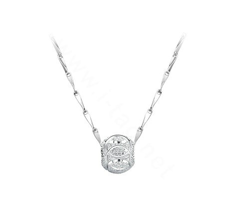 925 sterling silver solid ball bead pendant necklace clavicle chain 16 inch 40cm