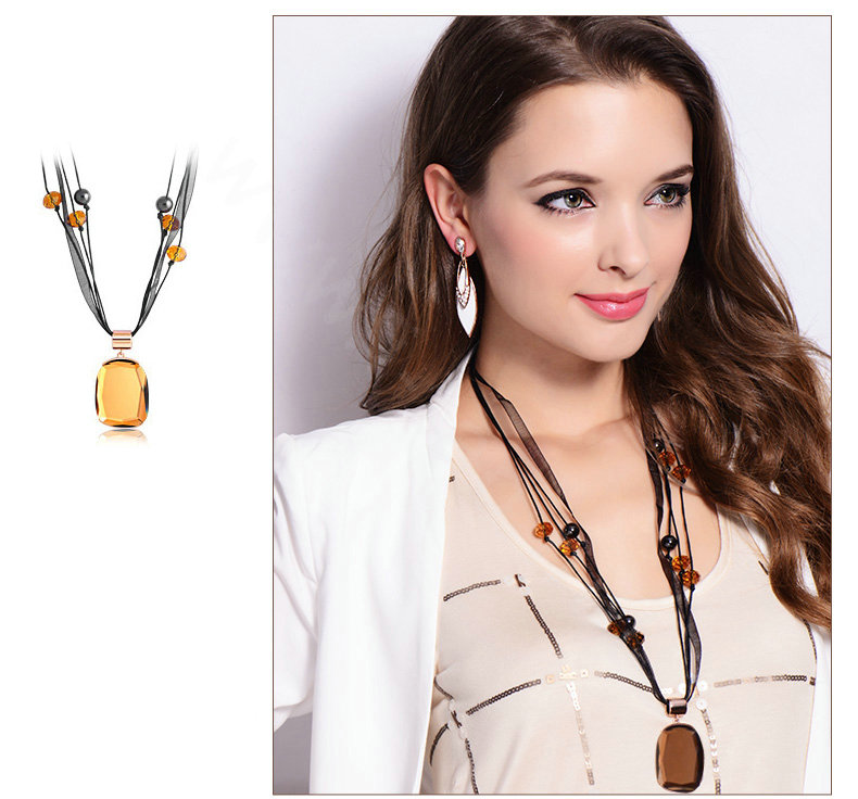 Luxury crystal exaggerating raindrop dangle stud earrings 18k rose gold plated