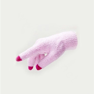 Allfond women touch screen gloves stretch winter warm unisex cashmere gloves - Pink
