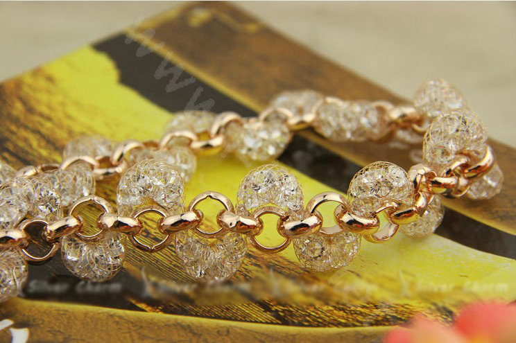 Luxury 18k Rose Gold Chain Necklace Champagne Wire Crystal Zircon Necklace Female Fashion Jewelry
