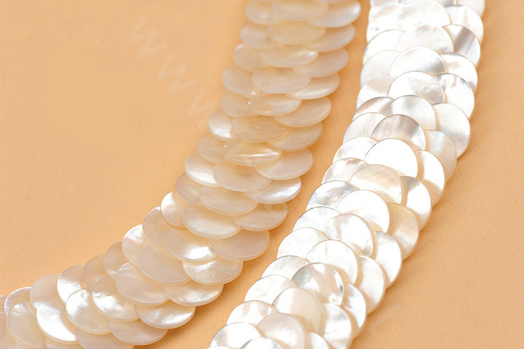 Luxury Fashion Women Exaggeration Choker Natural Shell Slice Bib Necklace Jewelry - White
