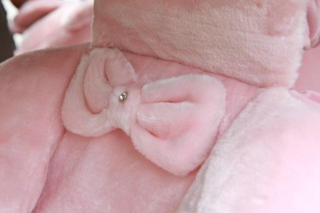 Mei Mei Bear Universal Automobile Car Seat Cover Milk Velvet Cushion 9pcs - Pink