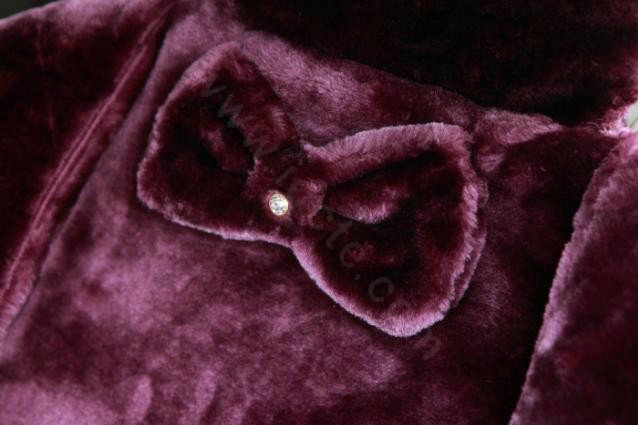 Mei Mei Bear Universal Automobile Car Seat Cover Milk Velvet Cushion 9pcs - Purple