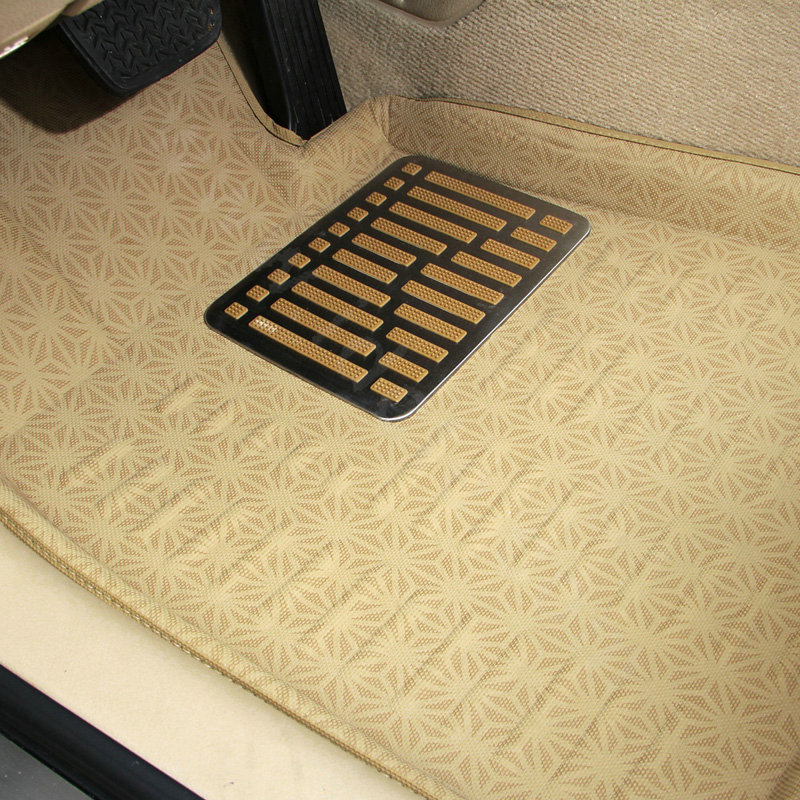 PU Leather Q002 Custom Automobile Carpet Car Floor Mats Set For VW Volkswagen Passat 5pcs Sets - Beige