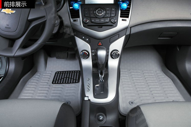 PU Leather Q002 Custom Automobile Carpet Car Floor Mats Set For VW Volkswagen Passat 5pcs Sets - Grey