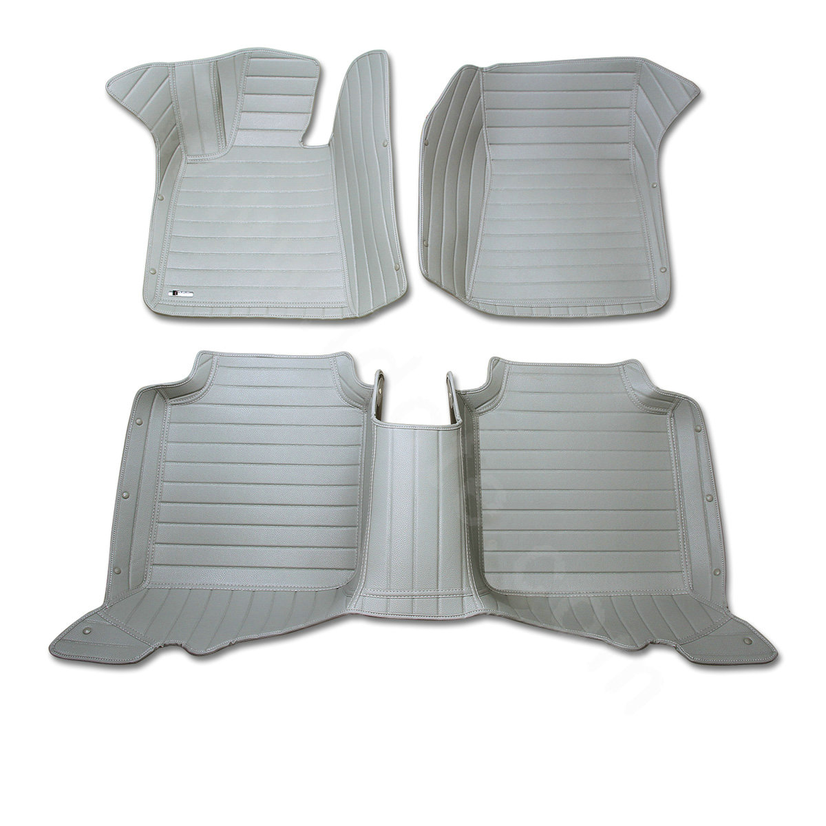 PU Leather Q005 Custom Automobile Carpet Car Floor Mats Set For VW Volkswagen Passat 5pcs Sets - Grey