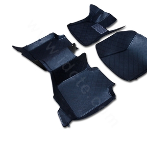 PU XPE Custom Automobile Carpet Car Floor Mats Set For VW Volkswagen Passat 5pcs Sets - Black