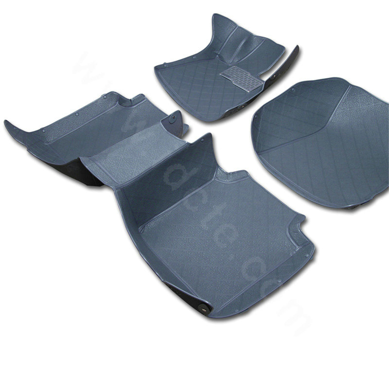 PU XPE Custom Automobile Carpet Car Floor Mats Set For VW Volkswagen Passat 5pcs Sets - Grey