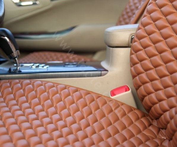 Best Universal Genuine Sheepskin Car Seat Cover Leather Wool Auto Cushion 4pcs Sets - Red