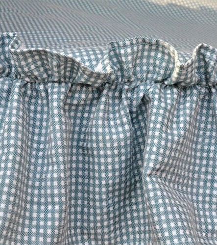 Universal Cotton flowered Print Plaid Folds Auto Car Seat Cover 19pcs Sets - Green