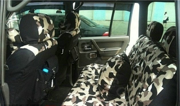 Customized Cloth Camo Auto Car Seat Covers 11pcs Sets for Vehicle - Green