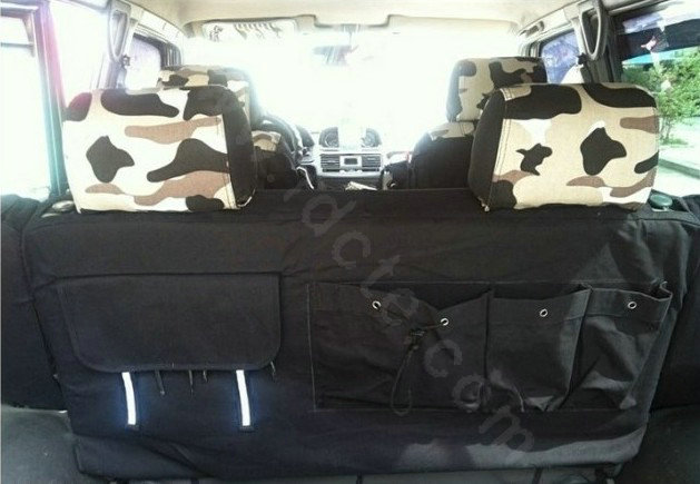 Customized Cloth Camo Auto Car Seat Covers 11pcs Sets for Vehicle - Green