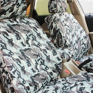 Customized Cotton Camo Auto Car Seat Covers 8pcs Sets for Vehicle - Green