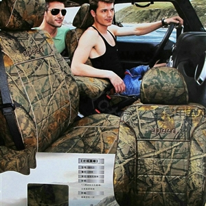 Sportsman Customized Realtree Camo Auto Car Seat Covers 10pcs Sets for Jeep Commander - Green