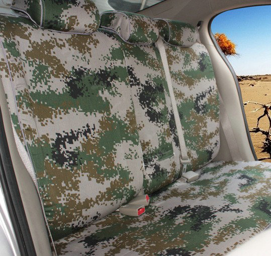 Tailored Browning Camo Automotive Car Seat Covers 10pcs Sets for Vehicle - Green